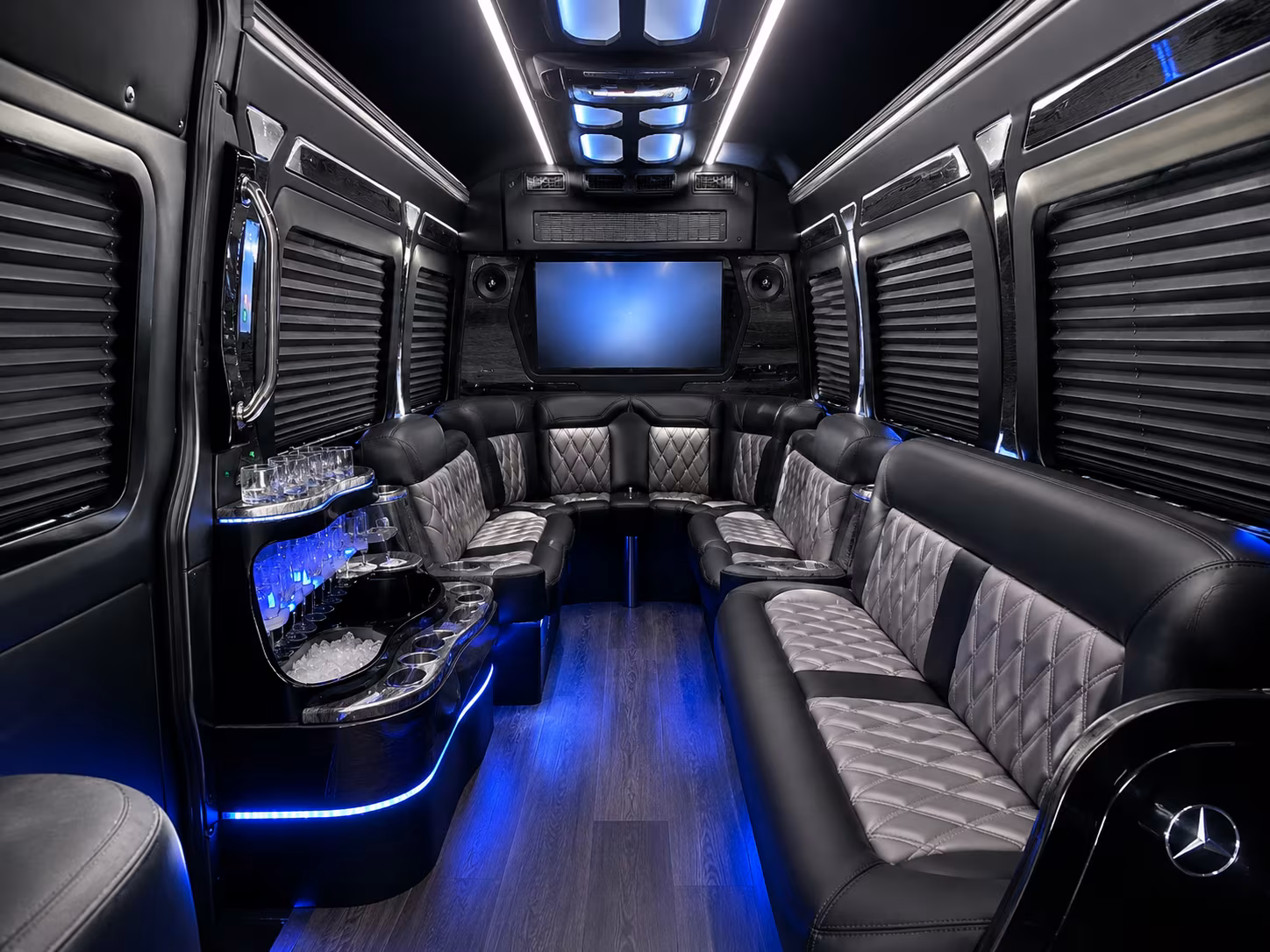 olathe sprinter limousine inside